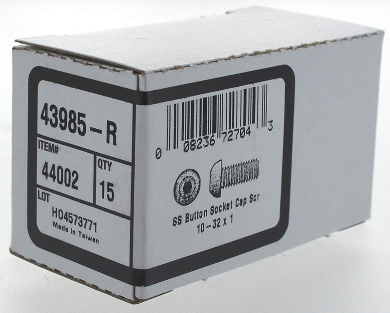 Hillman The Hillman Group 44002 10-32 x 1-Inch Button Socket Cap Screw, Stainless Steel, 15-Pack - Image 2